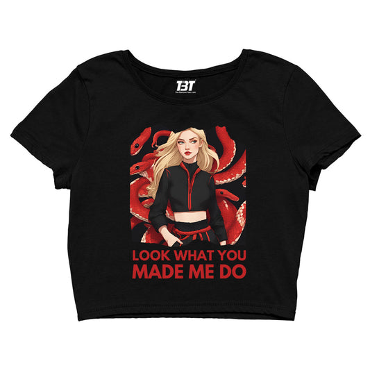 taylor swift look what you made me do crop top music band buy online united states of america usa the banyan tee tbt men women girls boys unisex xs