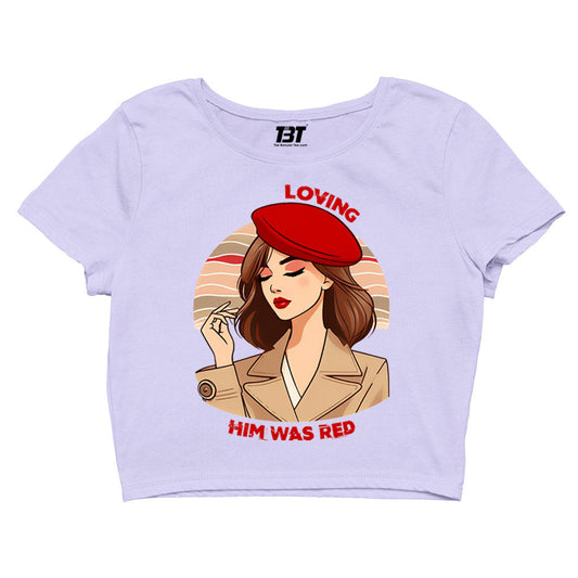 taylor swift tortured poets era crop top music band buy online united states of america usa the banyan tee tbt men women girls boys unisex lavender