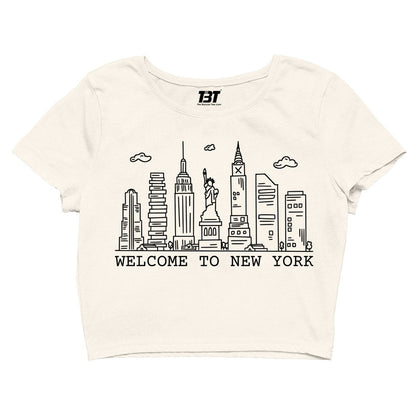 taylor swift welcome to new york crop top music band buy online united states of america usa the banyan tee tbt men women girls boys unisex xs