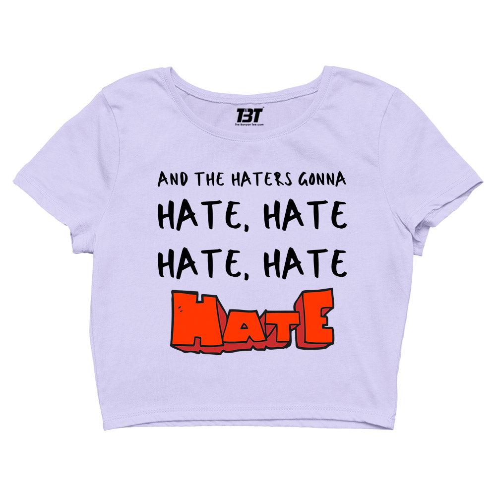 taylor swift haters gonna hate crop top music band buy online united states of america usa the banyan tee tbt men women girls boys unisex xs
