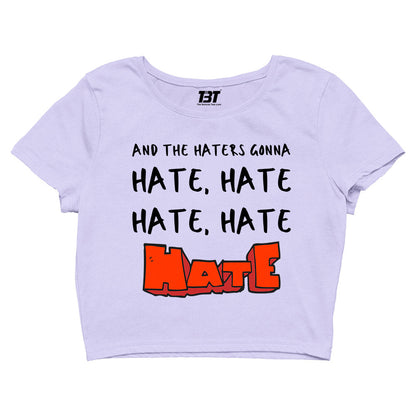 taylor swift haters gonna hate crop top music band buy online united states of america usa the banyan tee tbt men women girls boys unisex xs