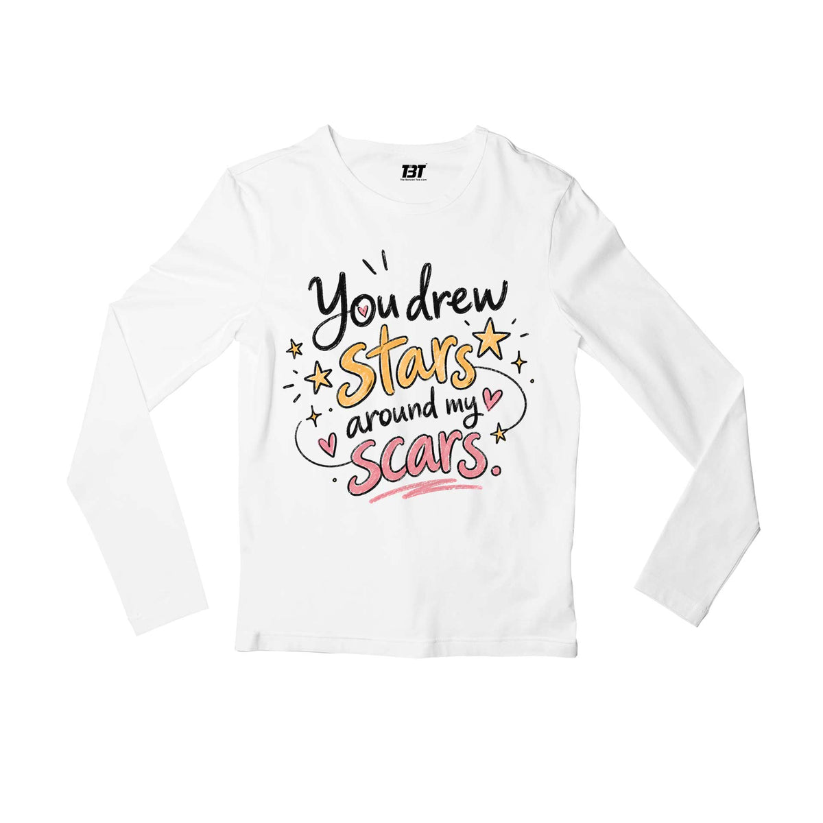 taylor swift you drew stars full sleeves long sleeves music band buy online united states usa the banyan tee tbt men women girls boys unisex white 