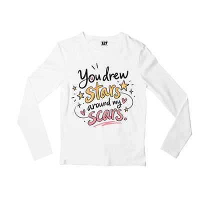 taylor swift you drew stars full sleeves long sleeves music band buy online united states usa the banyan tee tbt men women girls boys unisex white 