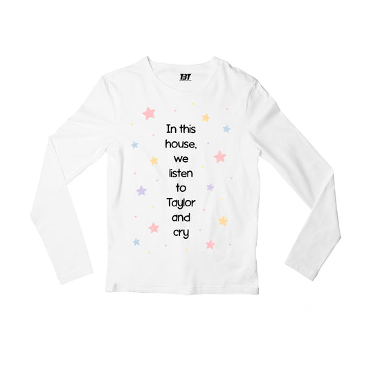 taylor swift in this house full sleeves long sleeves music band buy online united states usa the banyan tee tbt men women girls boys unisex white 