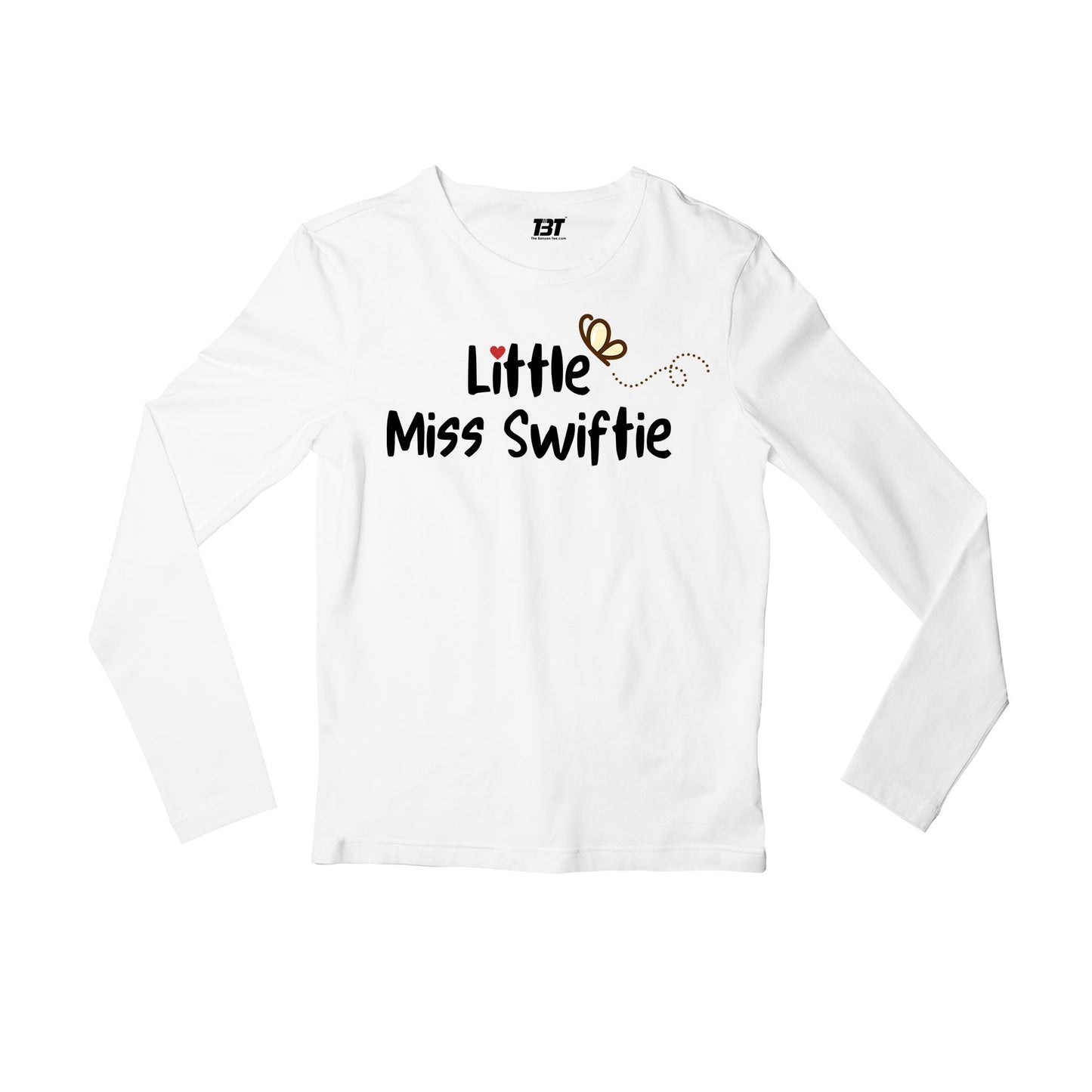 taylor swift little miss swiftie full sleeves long sleeves music band buy online india the banyan tee tbt men women girls boys unisex white