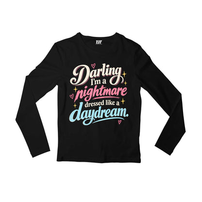 taylor swift dressed like a daydream full sleeves long sleeves music band buy online united states usa the banyan tee tbt men women girls boys unisex black 