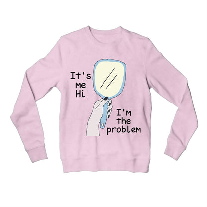 taylor swift anti hero sweatshirt upper winterwear music band buy online united states usa the banyan tee tbt men women girls boys unisex gray it's me hi i'm the problem