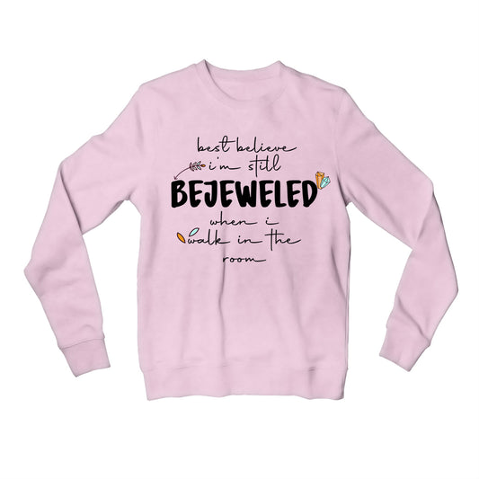 taylor swift bejeweled sweatshirt upper winterwear music band buy online united states of america usa the banyan tee tbt men women girls boys unisex gray