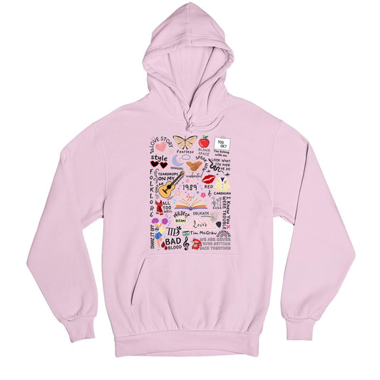 taylor swift tay's doodle hoodie hooded sweatshirt winterwear music band buy online united states usa the banyan tee tbt men women girls boys unisex baby pink