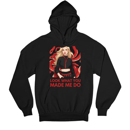 taylor swift look what you made me do hoodie hooded sweatshirt winterwear music band buy online usa united states of america the banyan tee tbt men women girls boys unisex black