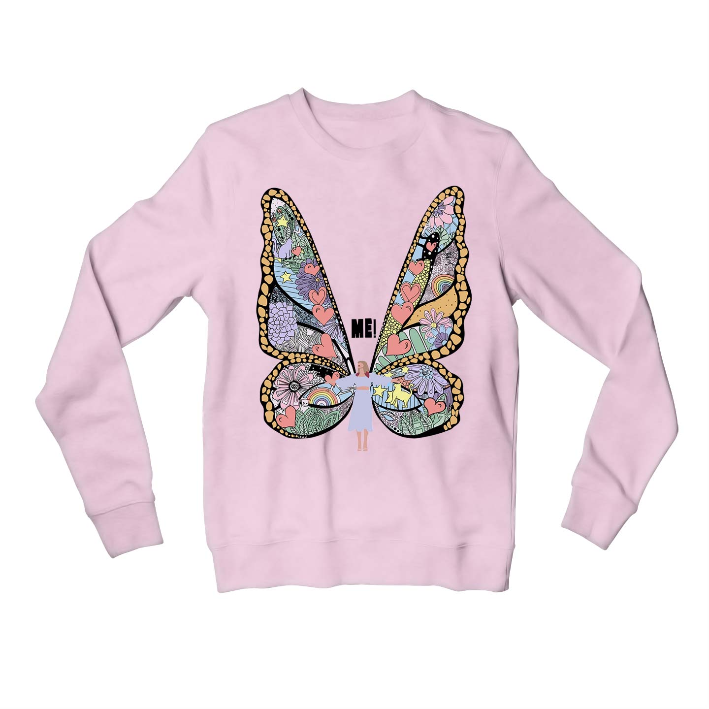 taylor swift me sweatshirt upper winterwear music band buy online united states usa the banyan tee tbt men women girls boys unisex baby pink