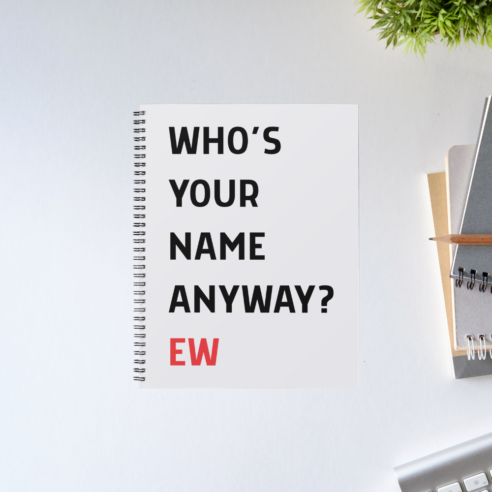 taylor swift who's your name custom t-shirt notebook notepad diary buy online united states usa the banyan tee tbt unruled 