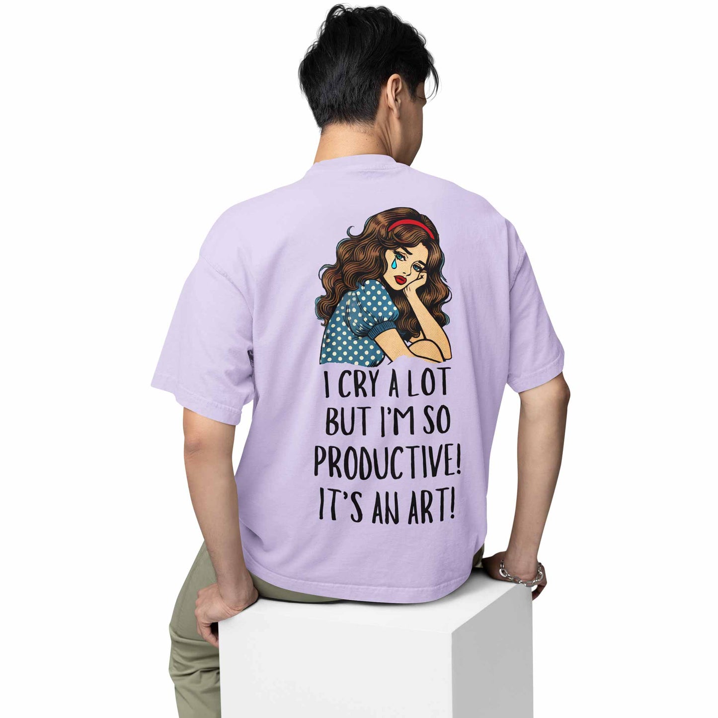 taylor swift oversized t shirt - I cry a lot but music t-shirt lavender buy online india the banyan tee tbt men women girls boys unisex