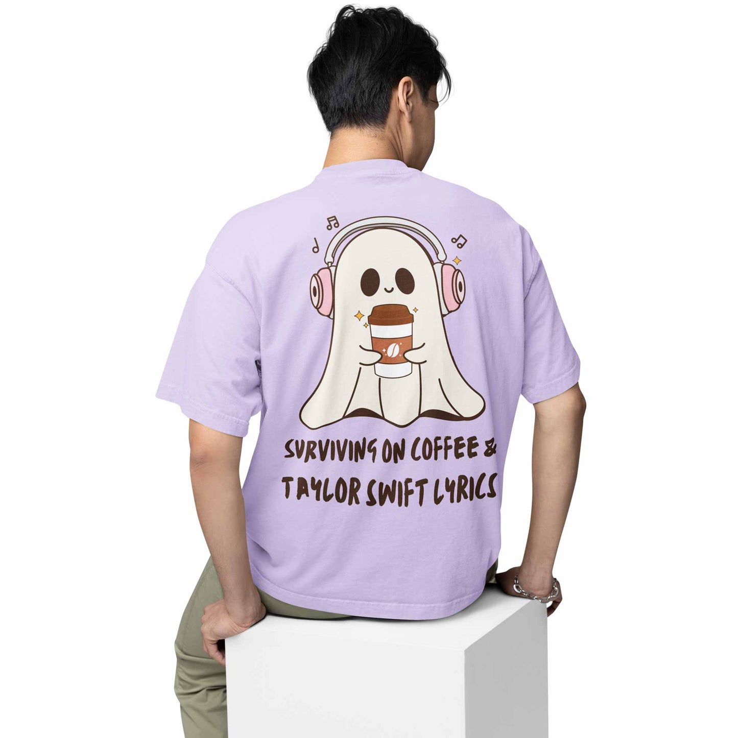 taylor swift oversized t shirt -coffee and tay's lyrics music t-shirt lavender buy online india the banyan tee tbt men women girls boys unisex