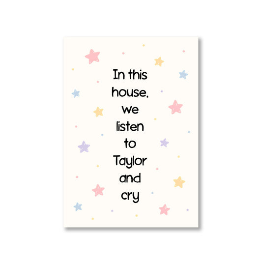 taylor swift in this house poster wall art buy online united states usa the banyan tee tbt 8 x 10 