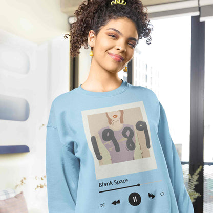 taylor swift blank space sweatshirt upper winterwear music band buy online united states usa the banyan tee tbt men women girls boys unisex gray