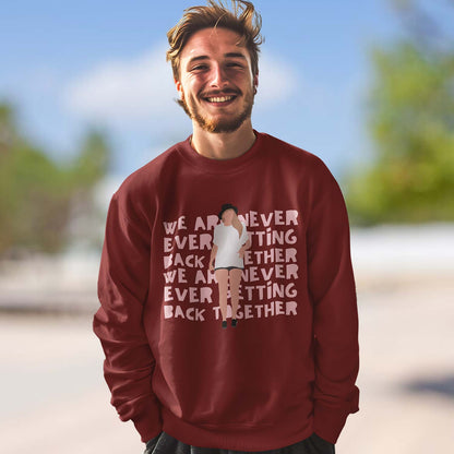 taylor swift getting back together sweatshirt upper winterwear music band buy online united states of america usa the banyan tee tbt men women girls boys unisex maroon