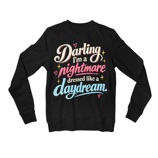 taylor swift dressed like a daydream sweatshirt upper winterwear music band buy online united states usa the banyan tee tbt men women girls boys unisex black 