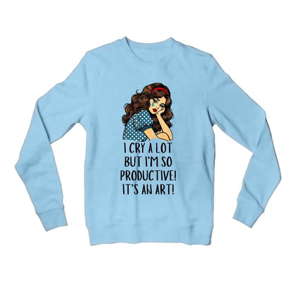 taylor swift i cry a lot but sweatshirt upper winterwear music band buy online united states usa the banyan tee tbt men women girls boys unisex baby blue