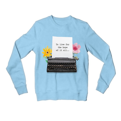 taylor swift live for the hope sweatshirt upper winterwear music band buy online united states usa the banyan tee tbt men women girls boys unisex baby blue