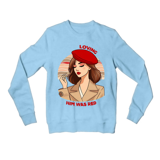 taylor swift loving him was red sweatshirt upper winterwear music band buy online united states of america usa the banyan tee tbt men women girls boys unisex gray