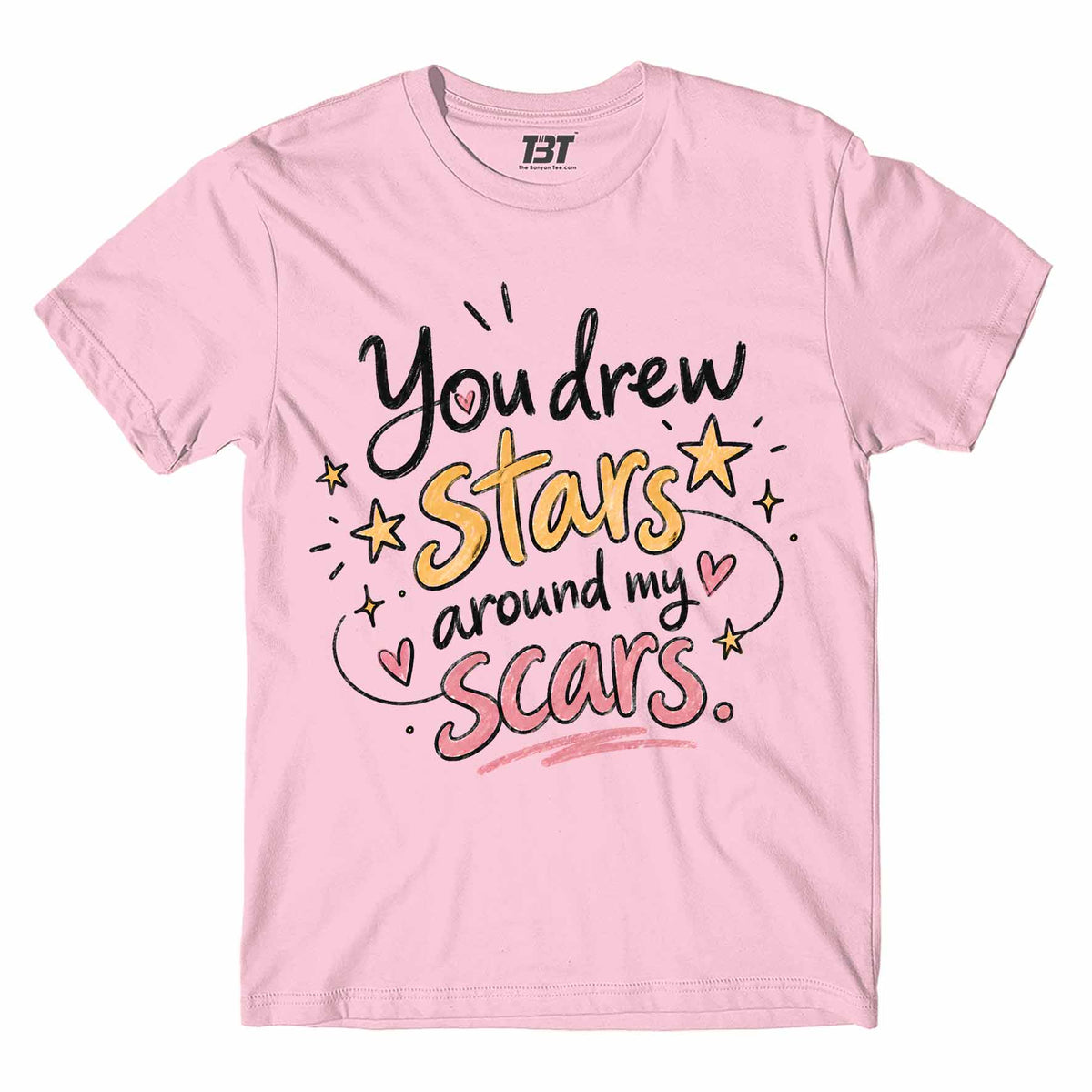 taylor swift you drew stars t-shirt music band buy online united states usa the banyan tee tbt men women girls boys unisex baby pink 