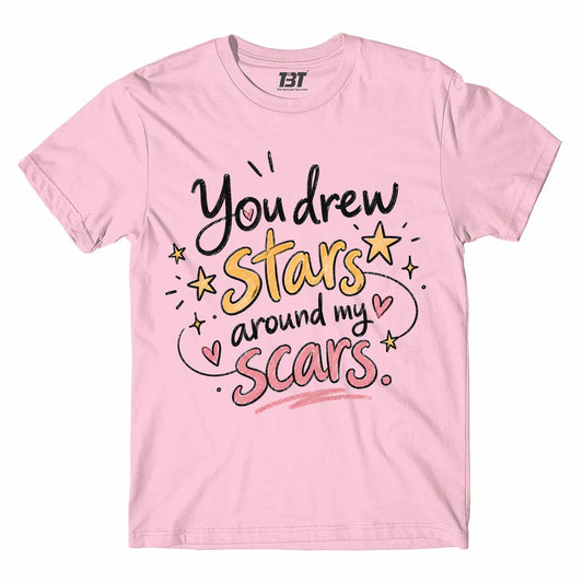 taylor swift you drew stars t-shirt music band buy online united states usa the banyan tee tbt men women girls boys unisex baby pink 