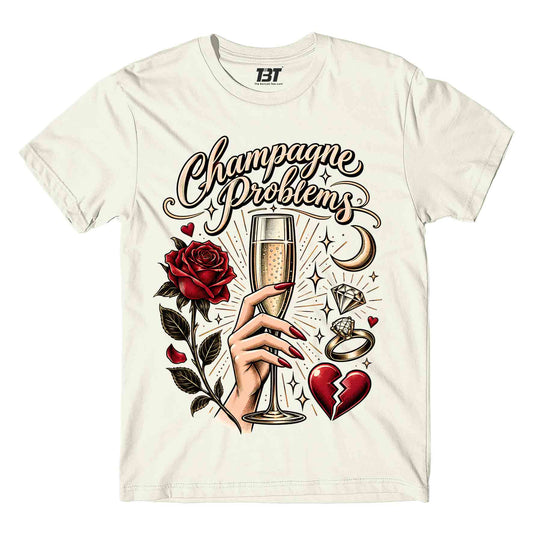 taylor swift champagne problems t-shirt music band buy online united states usa the banyan tee tbt men women girls boys unisex off white 