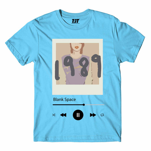 taylor swift blank space t-shirt music band buy online united states of america usa the banyan tee tbt men women girls boys unisex Sky Blue