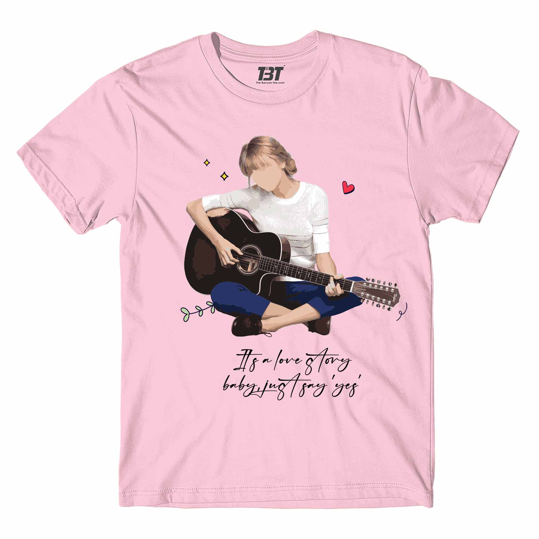 taylor swift love story t-shirt music band buy online usa united states the banyan tee tbt men women girls boys unisex Sky Blue