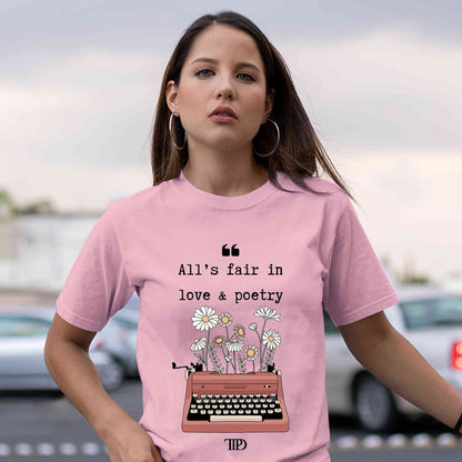 taylor swift love & poetry t-shirt music band buy online united states of america usa the banyan tee tbt men women girls boys unisex baby pink