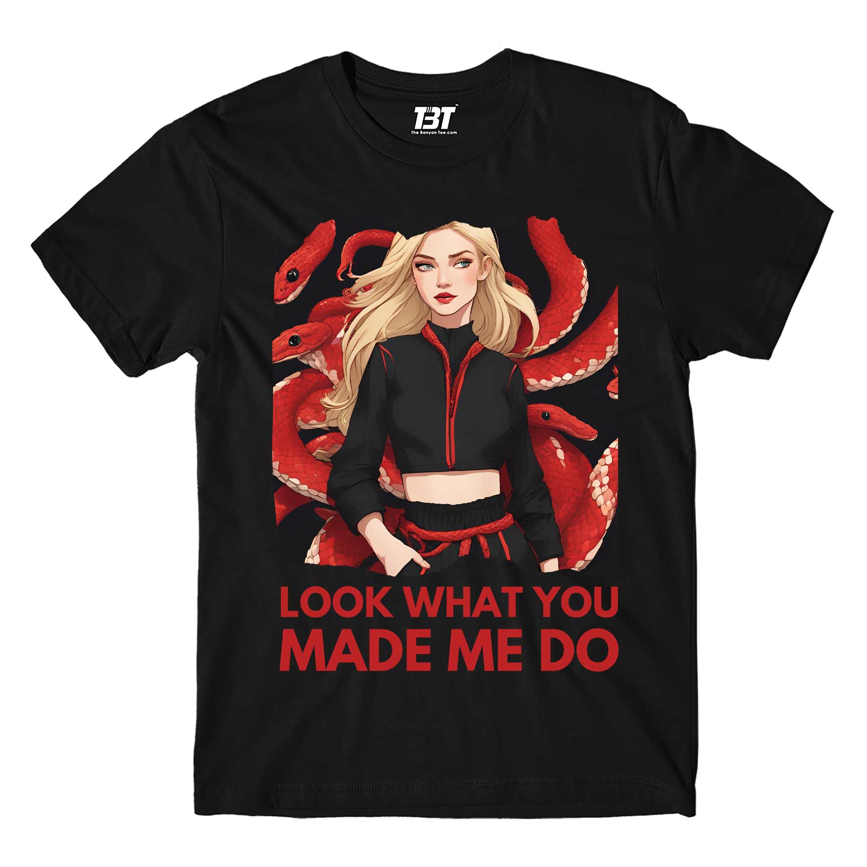 taylor swift look what you made me do t-shirt music band buy online usa united states the banyan tee tbt men women girls boys unisex black