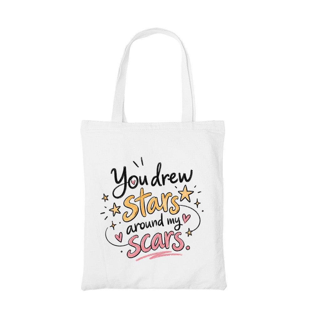 taylor swift you drew stars tote bag cotton printed music band buy online united states usa the banyan tee tbt men women girls boys unisex  