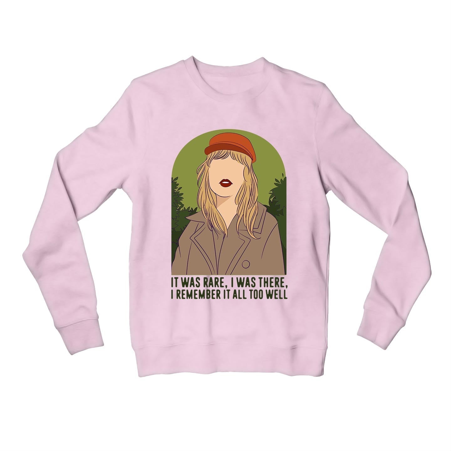 taylor swift remember it all too well sweatshirt upper winterwear music band buy online united states usa the banyan tee tbt men women girls boys unisex baby pink
