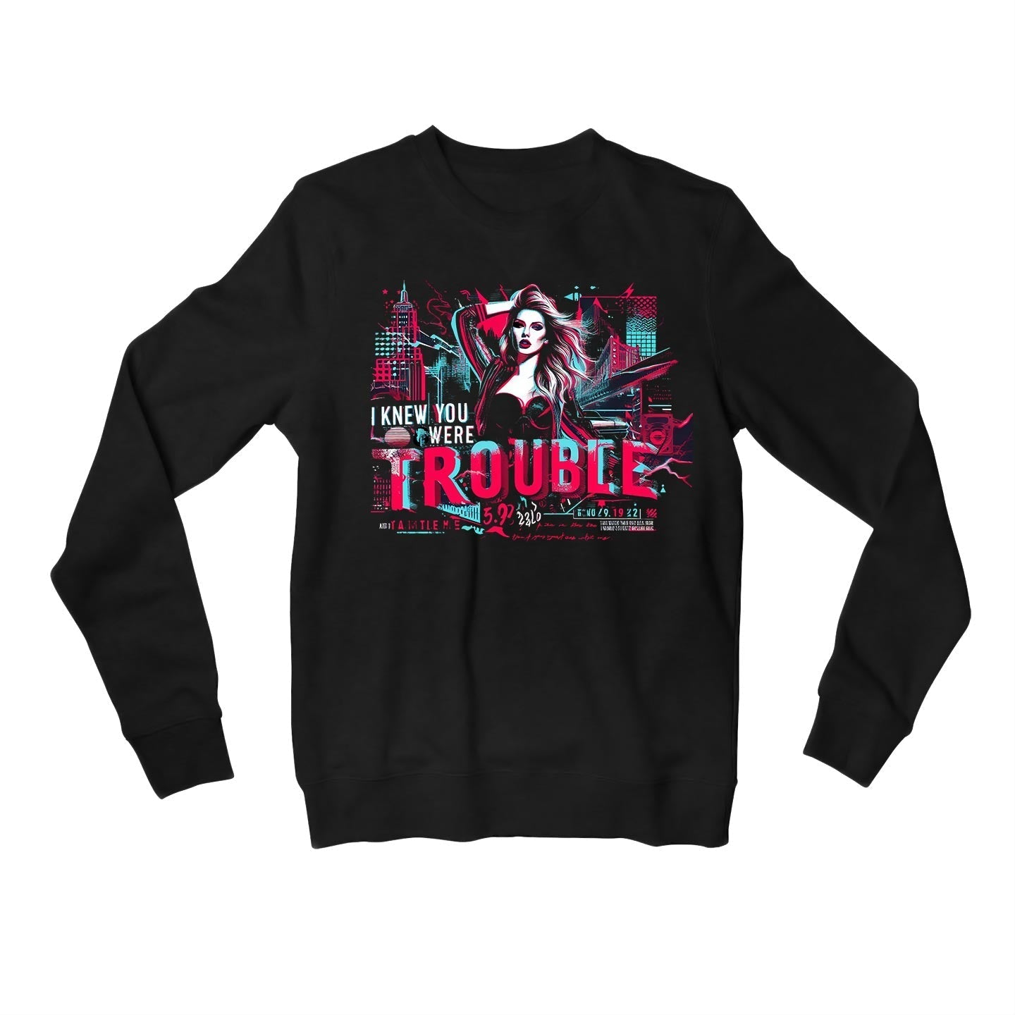 taylor swift you were trouble sweatshirt upper winterwear music band buy online united states usa the banyan tee tbt men women girls boys unisex black