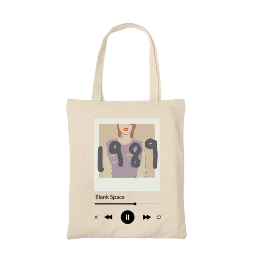 taylor swift blank space tote bag hand printed cotton women men unisex