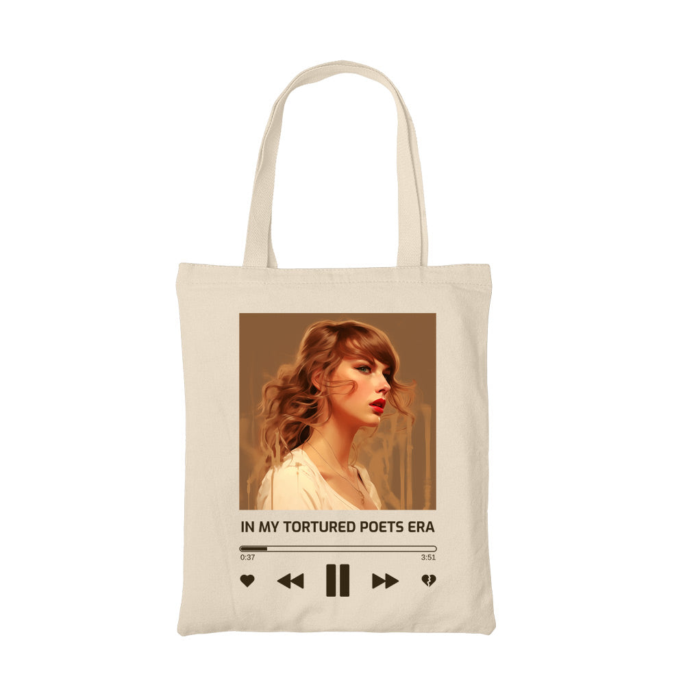 taylor swift tortured poets era tote bag hand printed cotton women men unisex