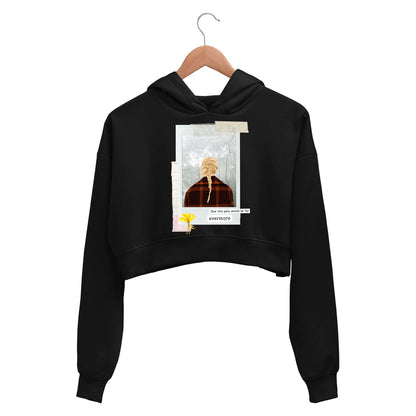 taylor swift evermore crop hoodie hooded sweatshirt upper winterwear music band buy online india the banyan tee tbt men women girls boys unisex black