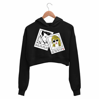 taylor swift style crop hoodie hooded sweatshirt upper winterwear music band buy online india the banyan tee tbt men women girls boys unisex black