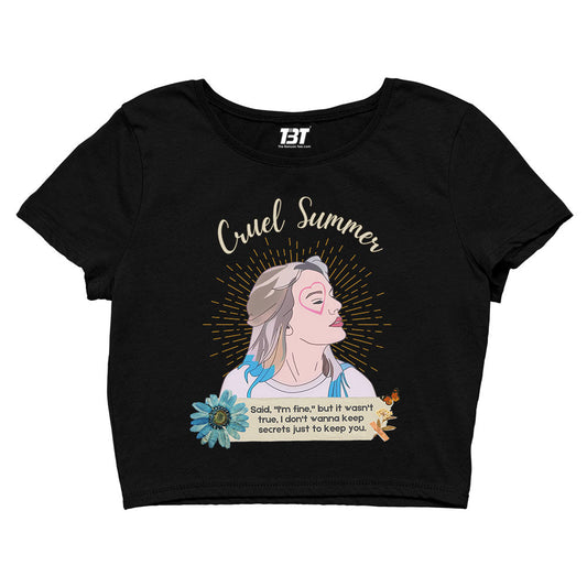 taylor swift cruel summer crop top music band buy online united states of america usa the banyan tee tbt men women girls boys unisex s