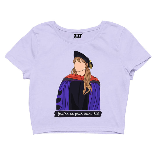 taylor swift you're on your own kid crop top music band buy online united states of america usa the banyan tee tbt men women girls boys unisex s