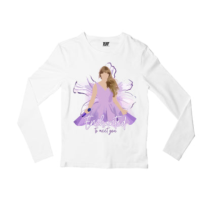 taylor swift enchanted full sleeves long sleeves music band buy online india the banyan tee tbt men women girls boys unisex white