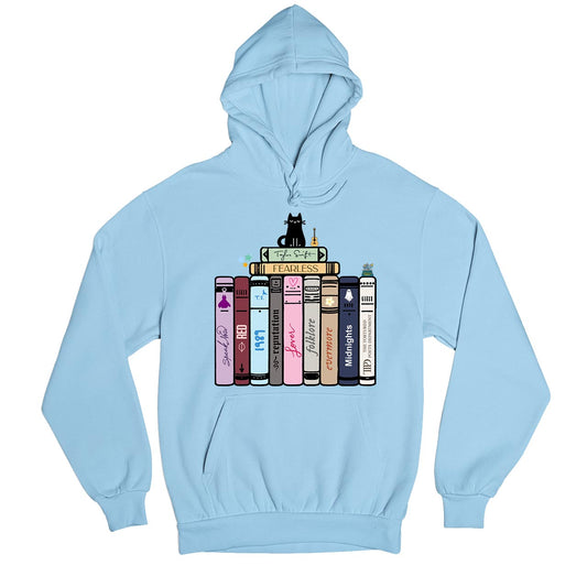 taylor swift tay's songbooks hoodie hooded sweatshirt winterwear music band buy online united states usa the banyan tee tbt men women girls boys unisex baby blue