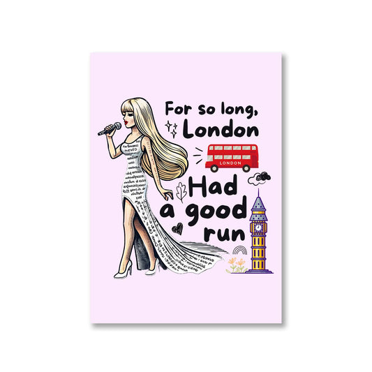 taylor swift so long london poster wall art buy online united states of america usa the banyan tee tbt a4 