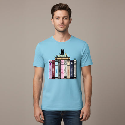 taylor swift tay's songbooks t-shirt music band buy online united states of america usa the banyan tee tbt men women girls boys unisex sky blue