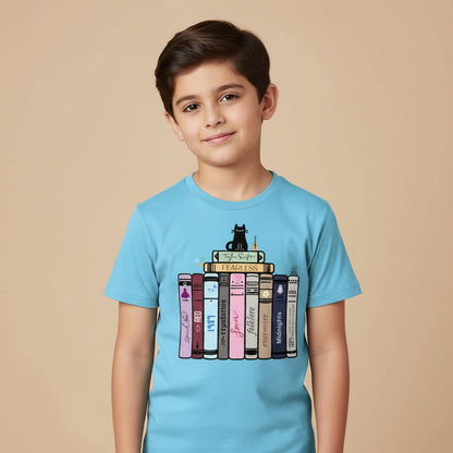 taylor swift tay's songbooks t-shirt music band buy online united states of america usa the banyan tee tbt men women girls boys unisex sky blue