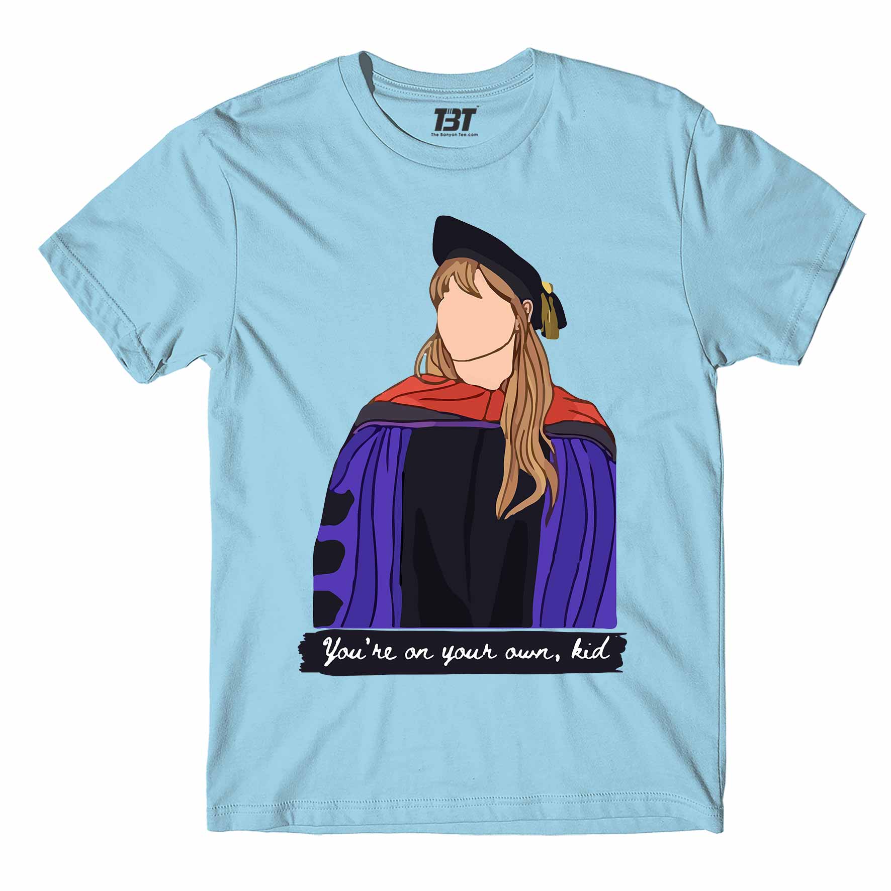 taylor swift you're on your own kid t-shirt music band buy online united states of america usa the banyan tee tbt men women girls boys unisex ocean blue