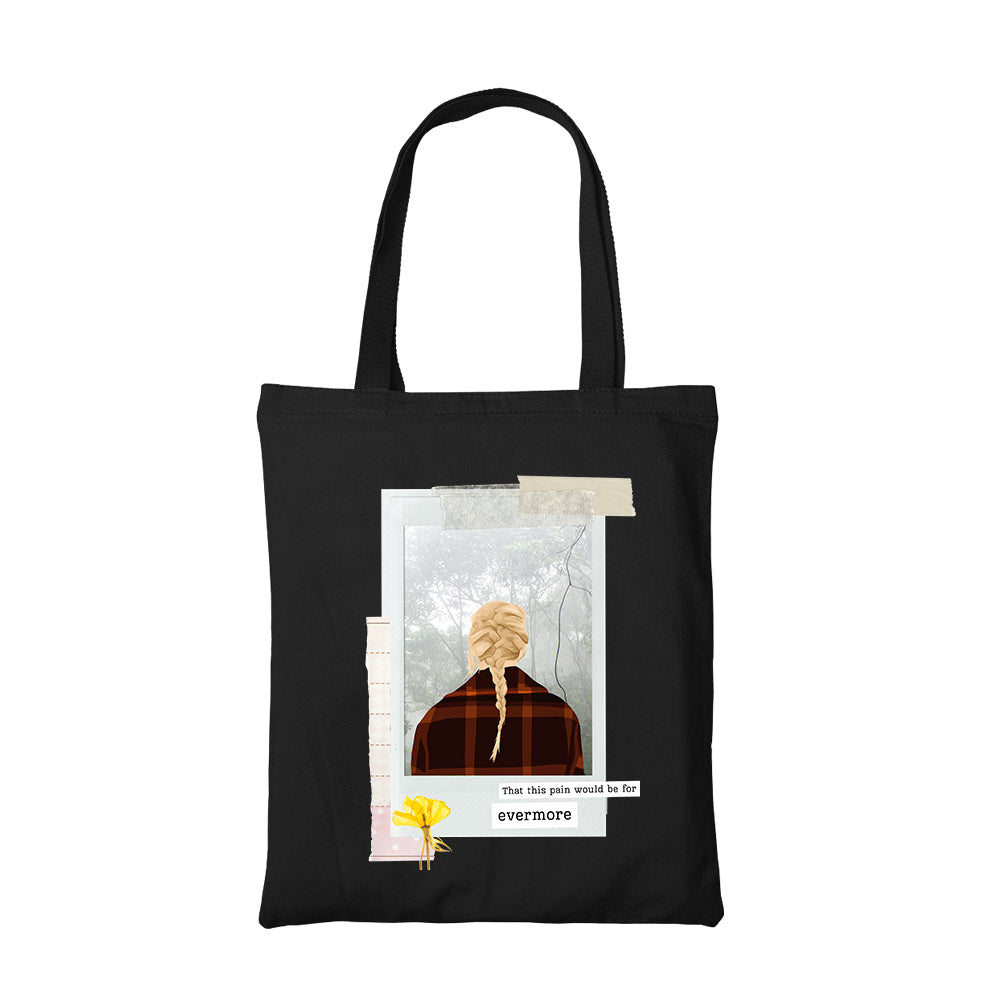 taylor swift evermore tote bag cotton printed music band buy online united states usa the banyan tee tbt men women girls boys unisex