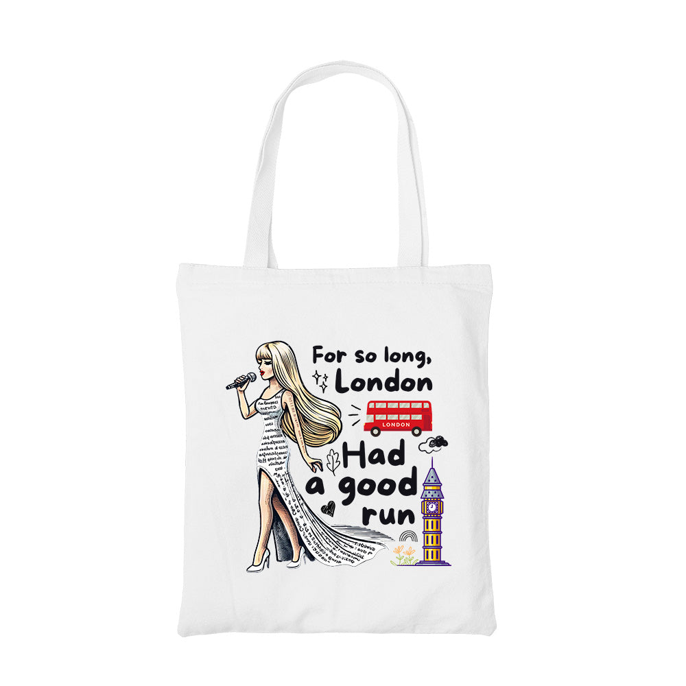 taylor swift so long london tote bag cotton printed music band buy online united states usa the banyan tee tbt men women girls boys unisex