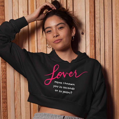 taylor swift lover crop hoodie hooded sweatshirt upper winterwear music band buy online india the banyan tee tbt men women girls boys unisex black